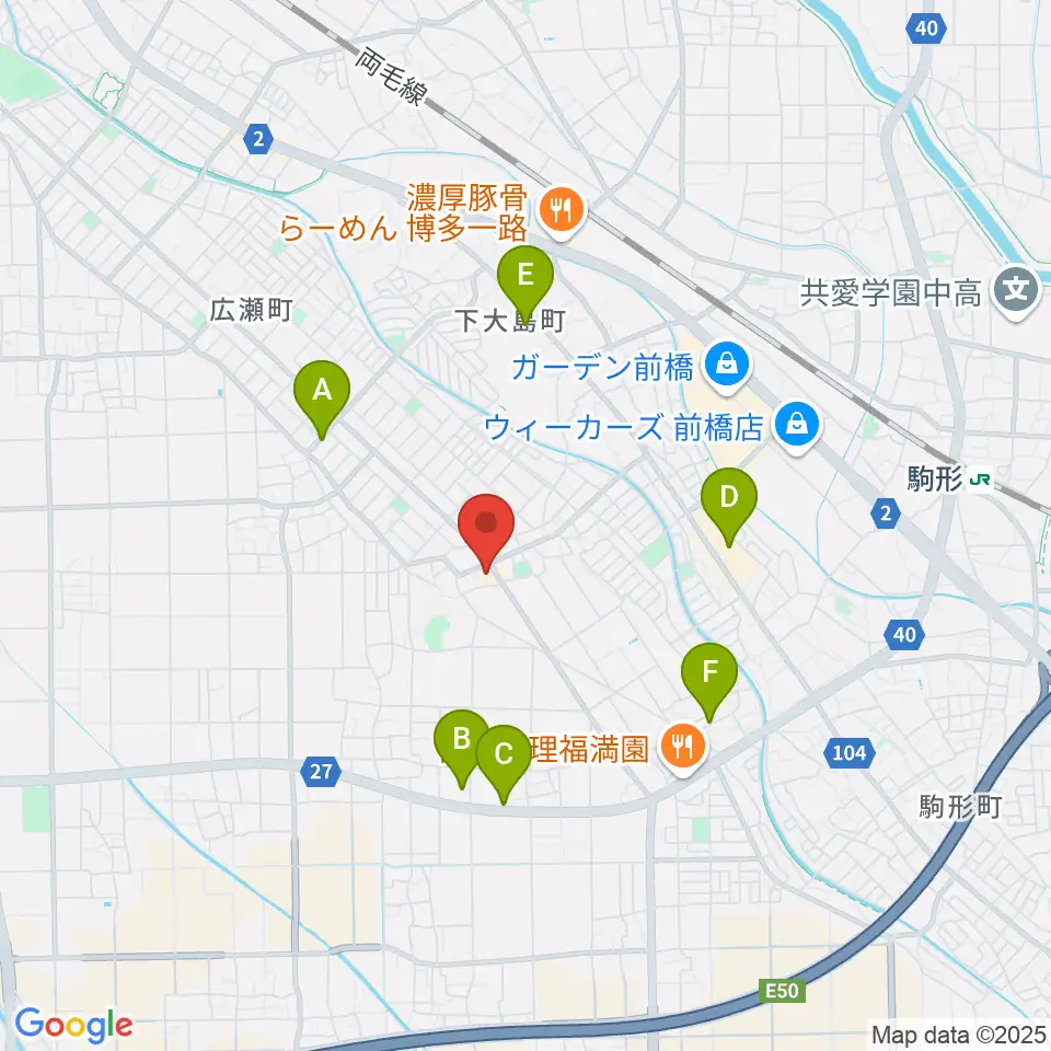 山王ホール周辺の駐車場・コインパーキング一覧地図