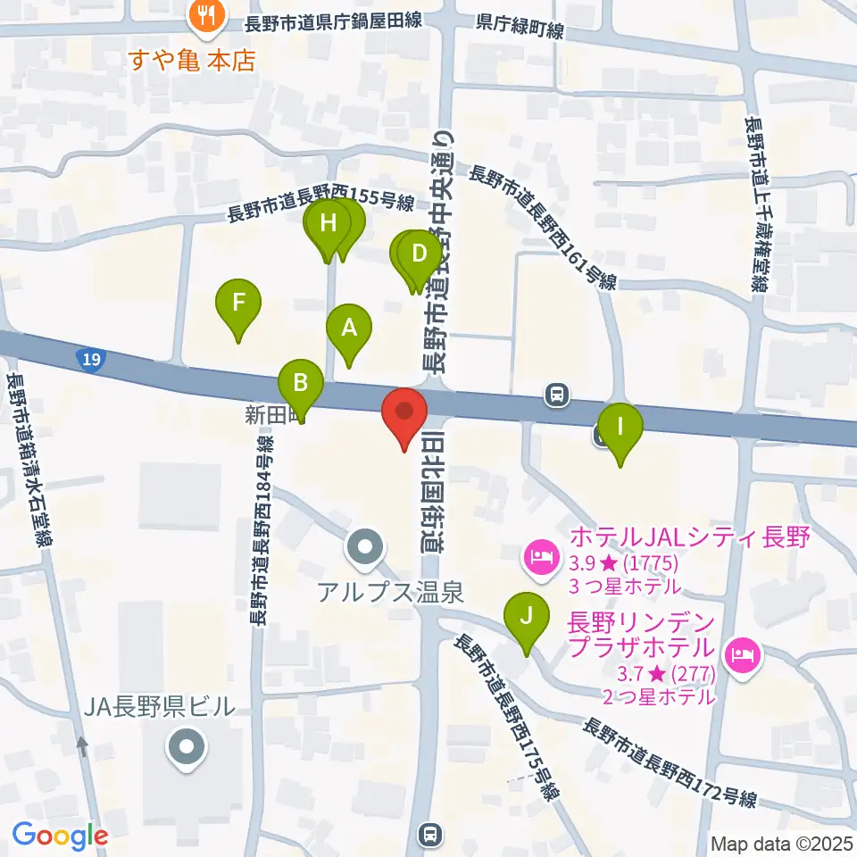 もんぜんぷら座周辺の駐車場・コインパーキング一覧地図