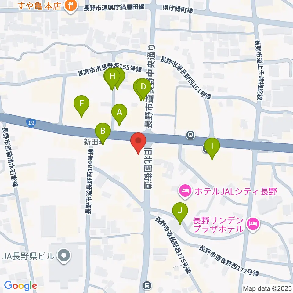 もんぜんぷら座周辺の駐車場・コインパーキング一覧地図