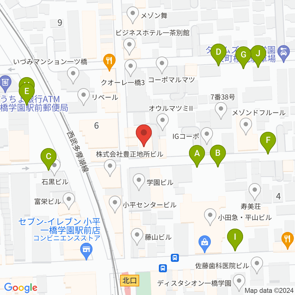 学園坂スタジオ周辺の駐車場・コインパーキング一覧地図