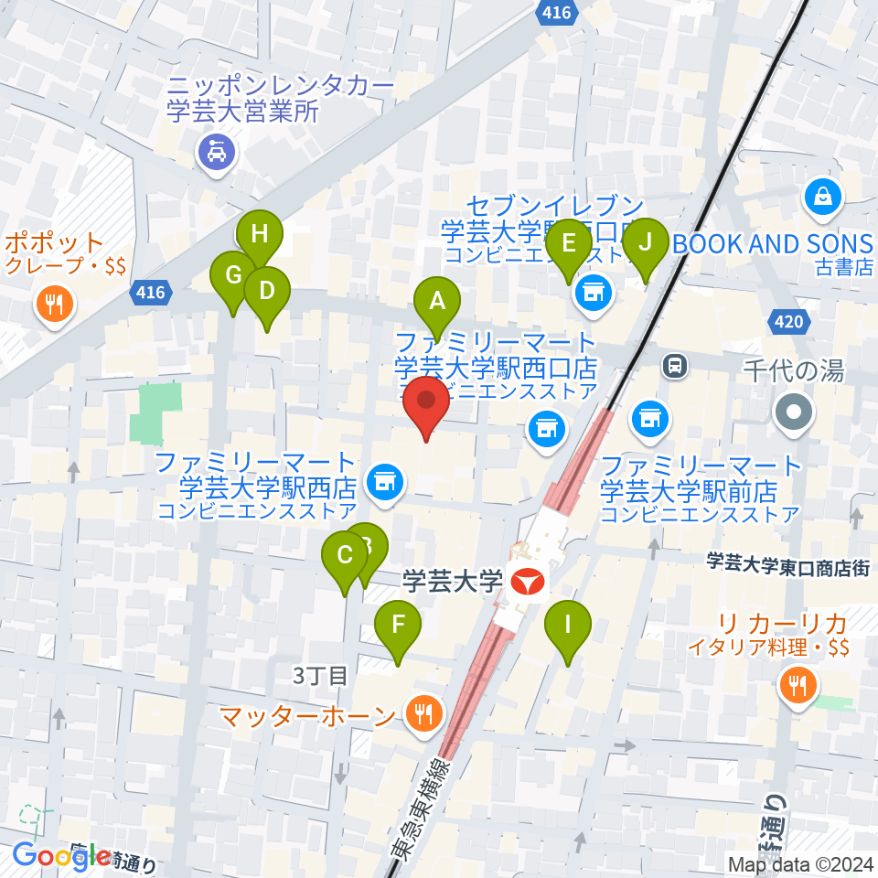 アジアンカフェ周辺の駐車場・コインパーキング一覧地図