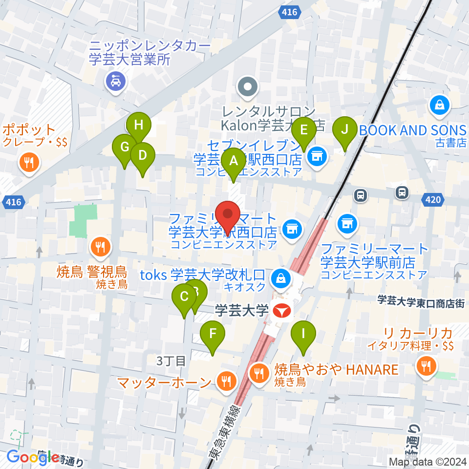 アジアンカフェ周辺の駐車場・コインパーキング一覧地図