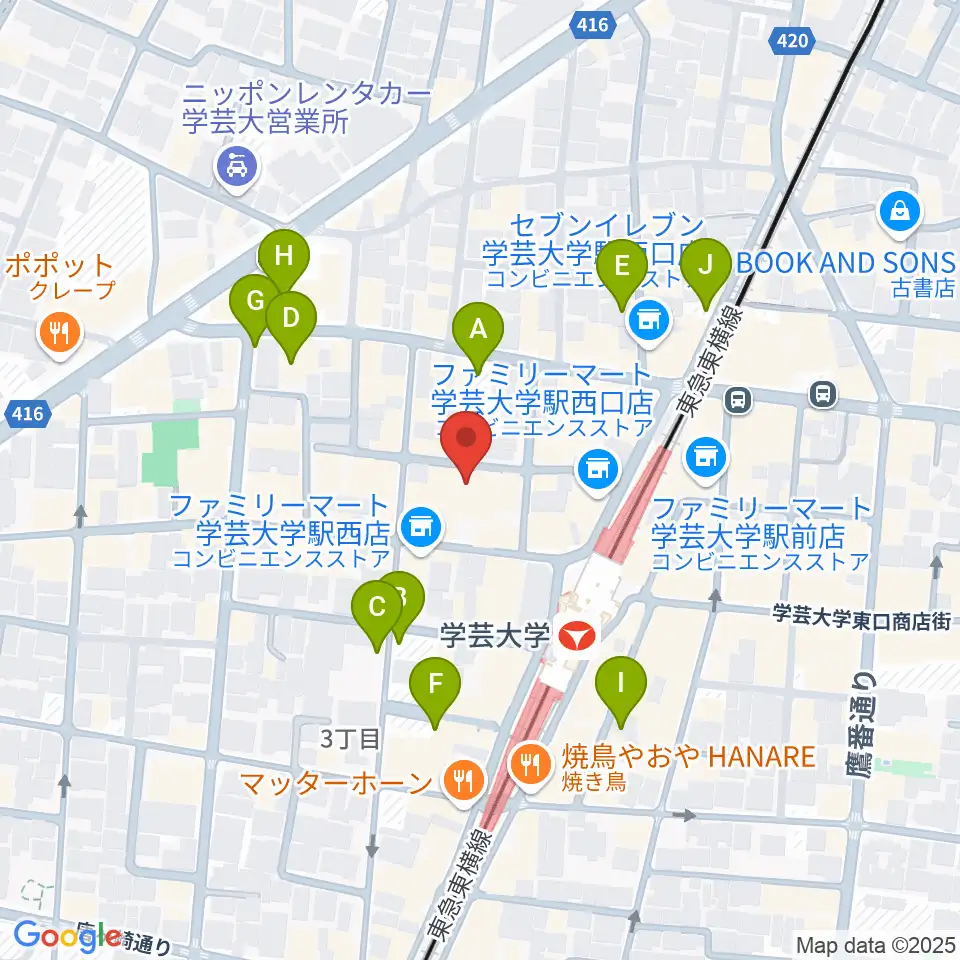 アジアンカフェ周辺の駐車場・コインパーキング一覧地図