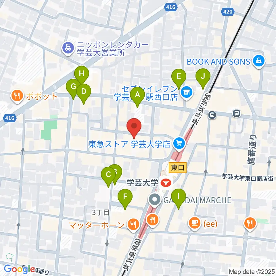 アジアンカフェ周辺の駐車場・コインパーキング一覧地図