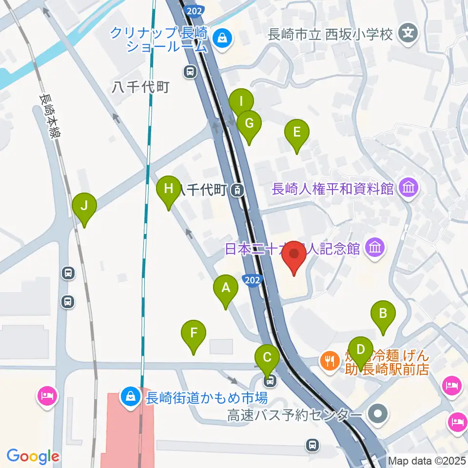 島村楽器 長崎駅前店周辺の駐車場・コインパーキング一覧地図