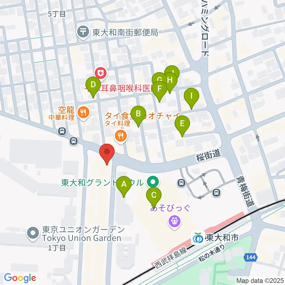 アンフィニカスタムワークス周辺の駐車場・コインパーキング一覧地図