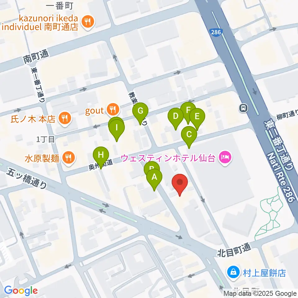 仙台BARTAKE周辺の駐車場・コインパーキング一覧地図