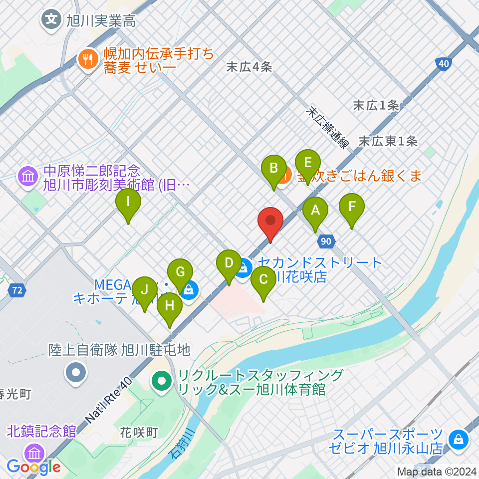 スタジオホッパー周辺の駐車場・コインパーキング一覧地図