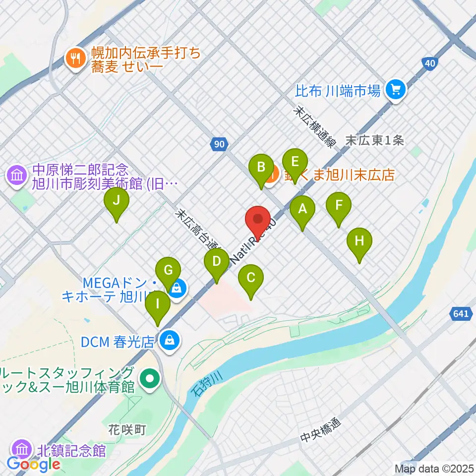 スタジオホッパー周辺の駐車場・コインパーキング一覧地図