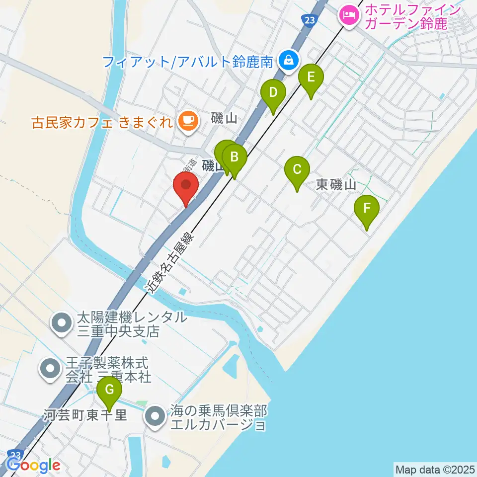 鈴鹿SOUNDSTAGE周辺の駐車場・コインパーキング一覧地図