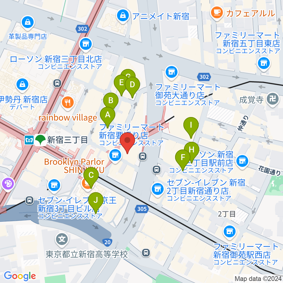 Jazz PolkaDots周辺の駐車場・コインパーキング一覧地図