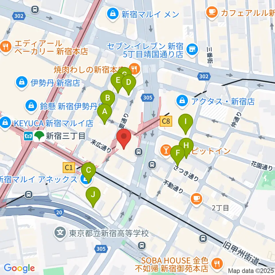 Jazz PolkaDots周辺の駐車場・コインパーキング一覧地図