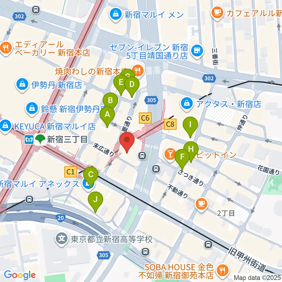 Jazz PolkaDots周辺の駐車場・コインパーキング一覧地図