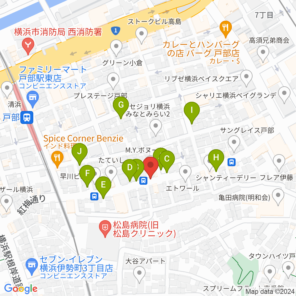 ボヌールサロン周辺の駐車場・コインパーキング一覧地図