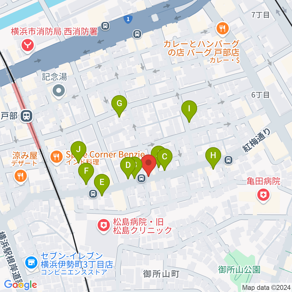 ボヌールサロン周辺の駐車場・コインパーキング一覧地図