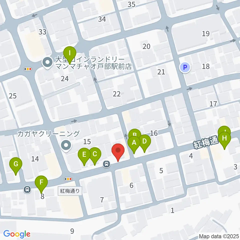 ボヌールサロン周辺の駐車場・コインパーキング一覧地図