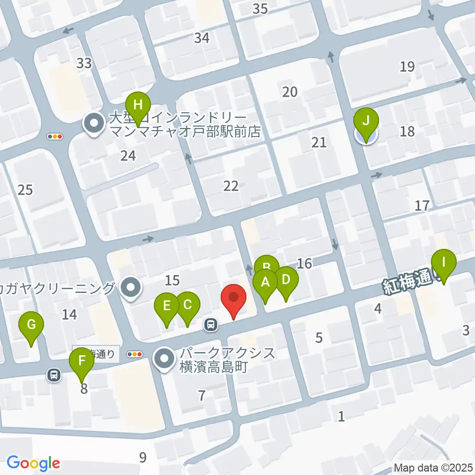 ボヌールサロン周辺の駐車場・コインパーキング一覧地図