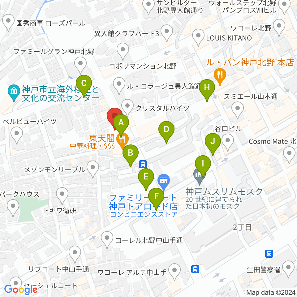 神戸BIG APPLE周辺の駐車場・コインパーキング一覧地図