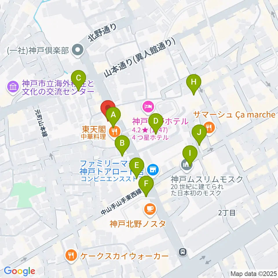 神戸BIG APPLE周辺の駐車場・コインパーキング一覧地図