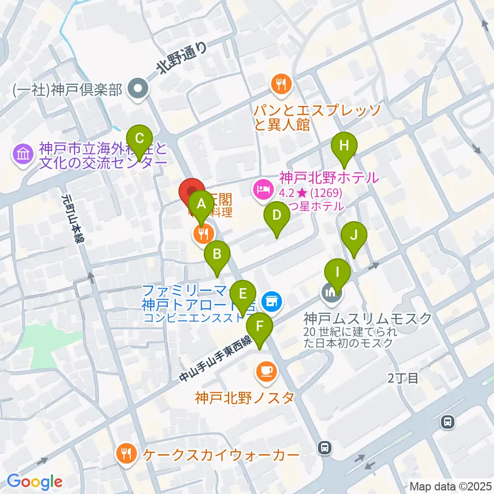 神戸BIG APPLE周辺の駐車場・コインパーキング一覧地図
