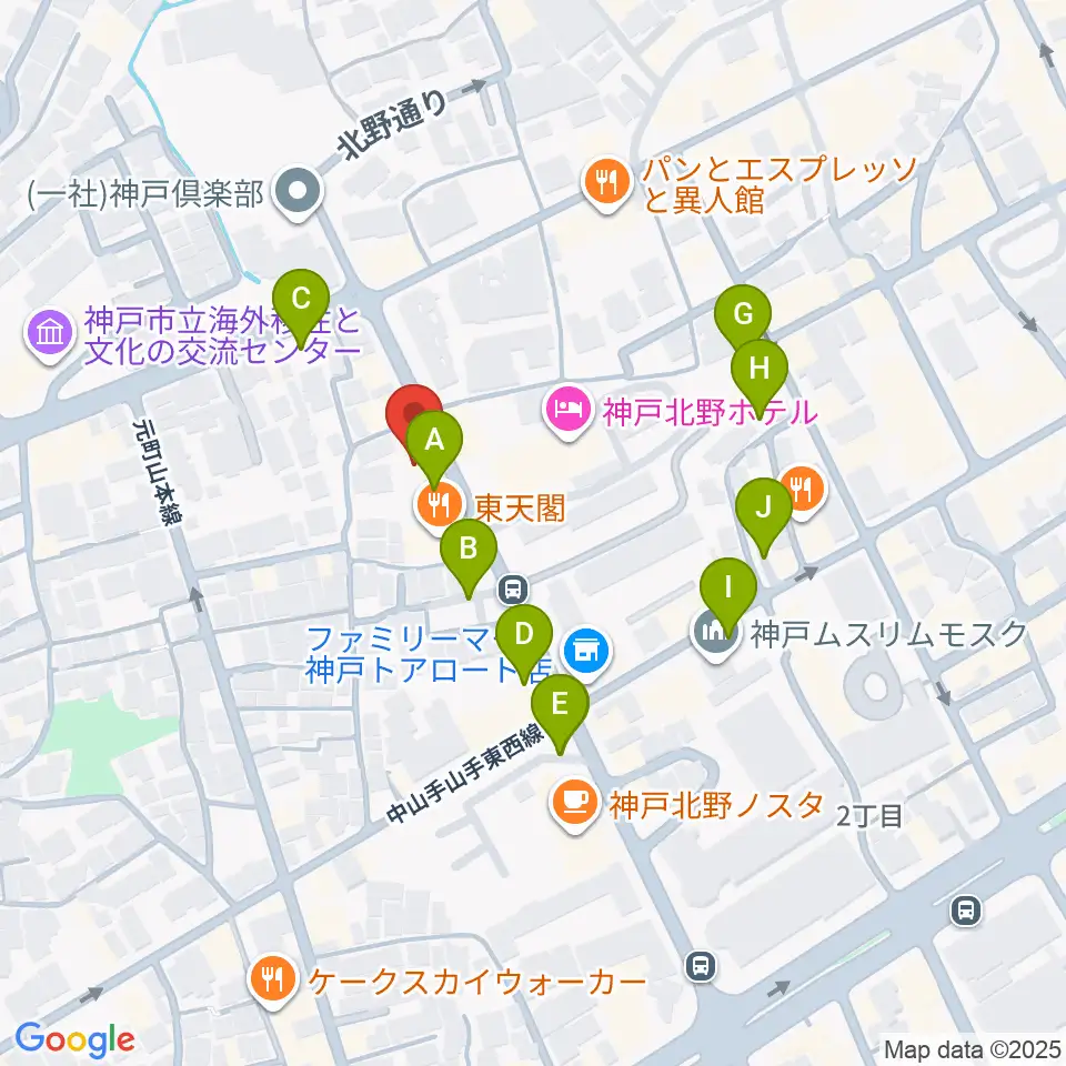 神戸BIG APPLE周辺の駐車場・コインパーキング一覧地図