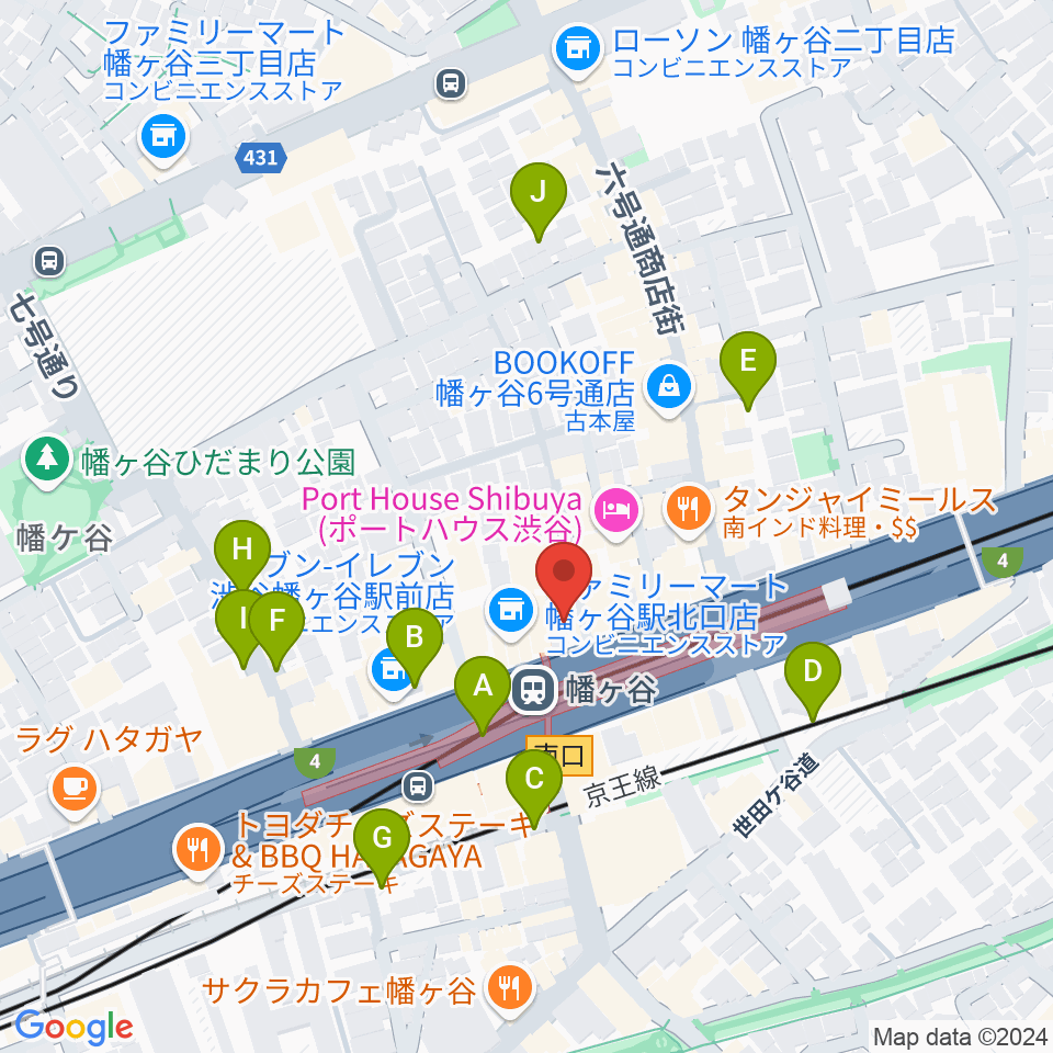 幡ヶ谷36°5周辺の駐車場・コインパーキング一覧地図