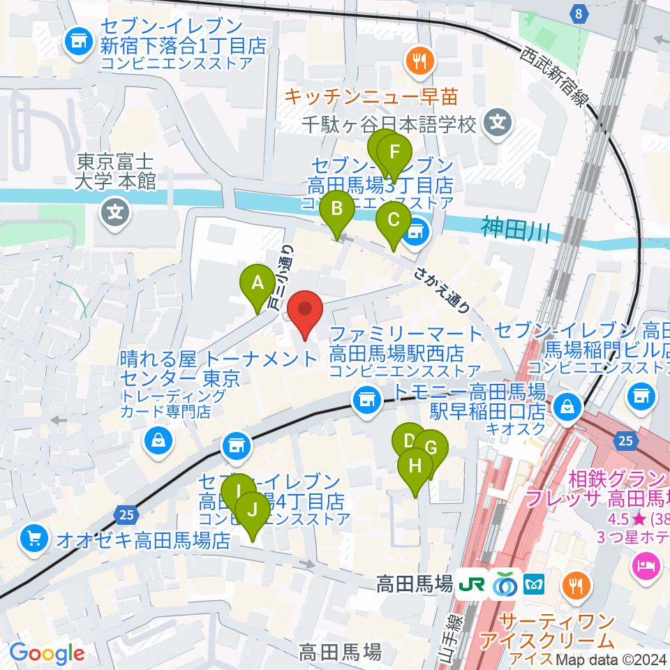 専門学校ESPエンタテインメント東京周辺の駐車場・コインパーキング一覧地図