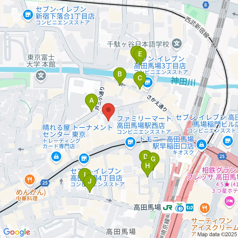 専門学校ESPエンタテインメント東京周辺の駐車場・コインパーキング一覧地図