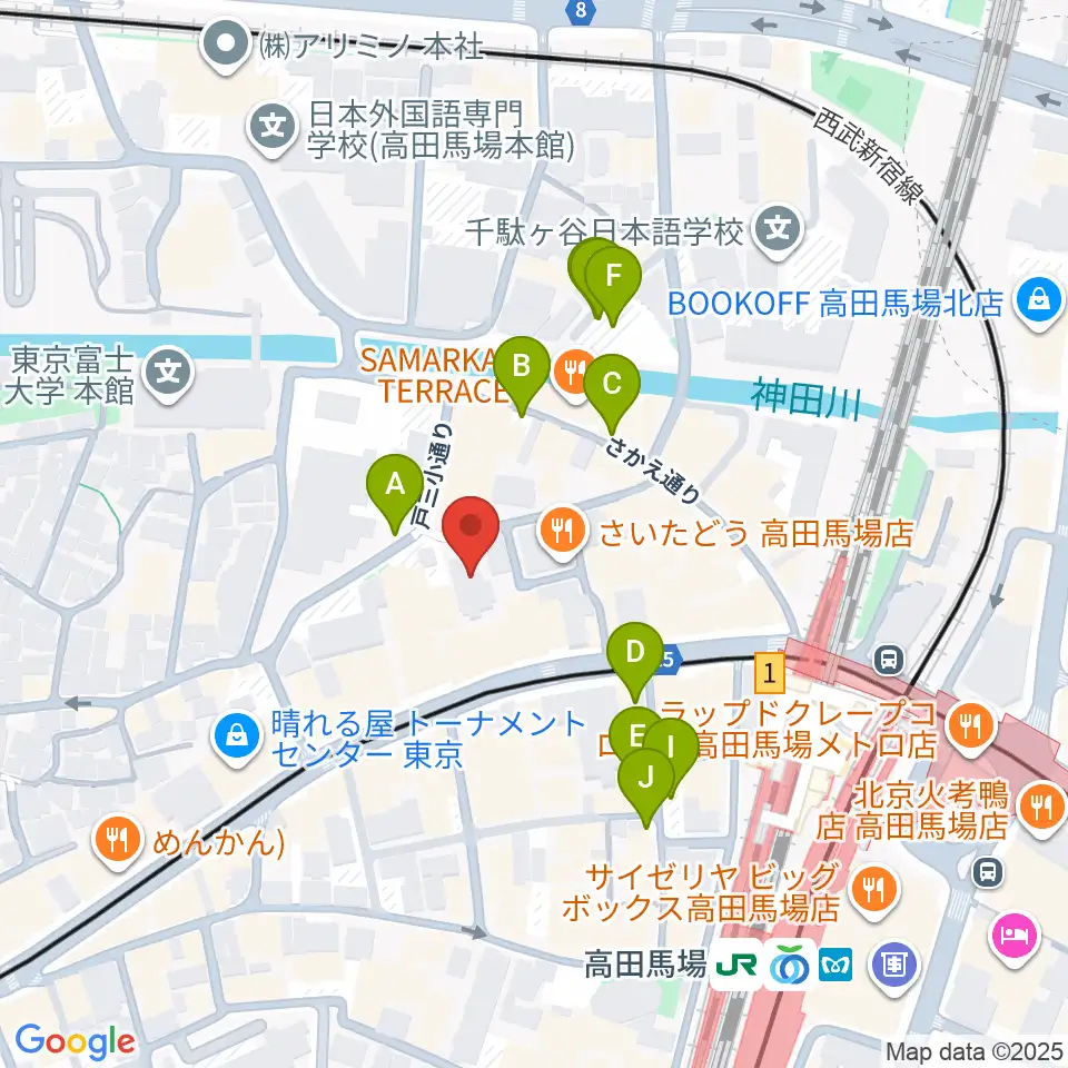 専門学校ESPエンタテインメント東京周辺の駐車場・コインパーキング一覧地図