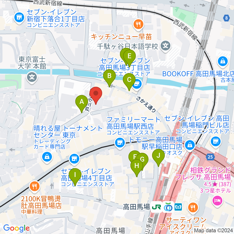 ESPエンタテインメント東京 12号館club 1ne2wo周辺の駐車場・コインパーキング一覧地図