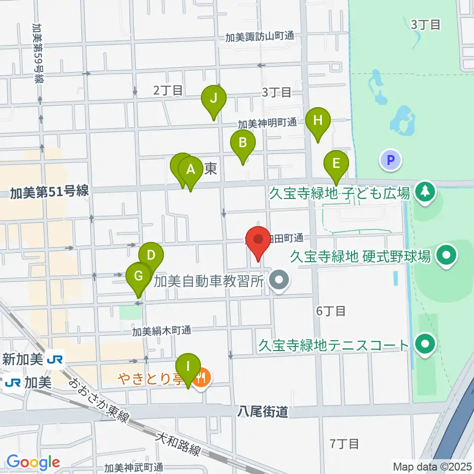 Gombo Bass Guitars周辺の駐車場・コインパーキング一覧地図