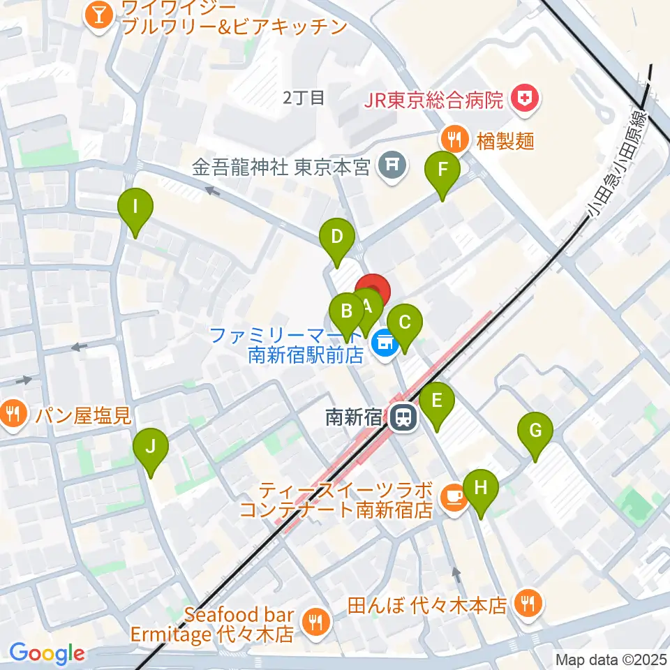 BC WORLDスタジオ周辺の駐車場・コインパーキング一覧地図