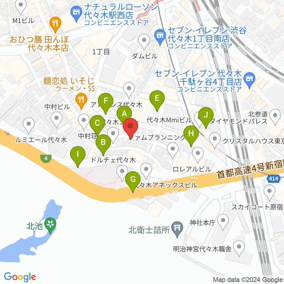 楽弓製作工房 アトリエ ハーモニー周辺の駐車場・コインパーキング一覧地図