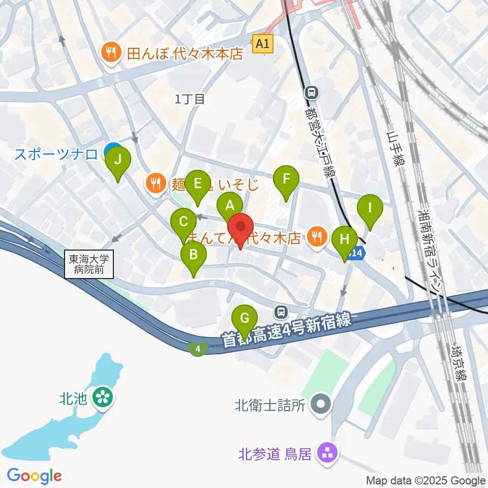 楽弓製作工房 アトリエ ハーモニー周辺の駐車場・コインパーキング一覧地図