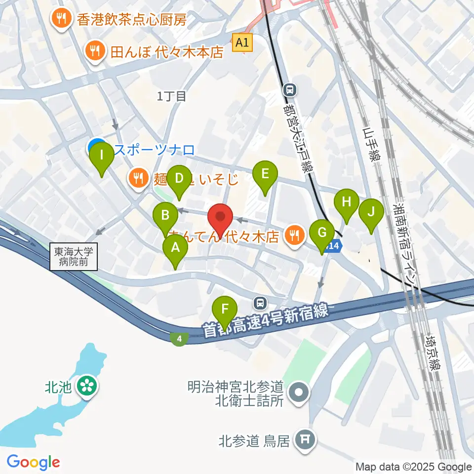 楽弓製作工房 アトリエ ハーモニー周辺の駐車場・コインパーキング一覧地図