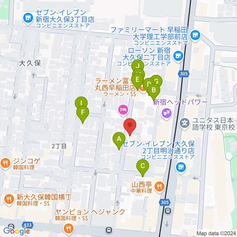 プリメラギター社周辺の駐車場・コインパーキング一覧地図