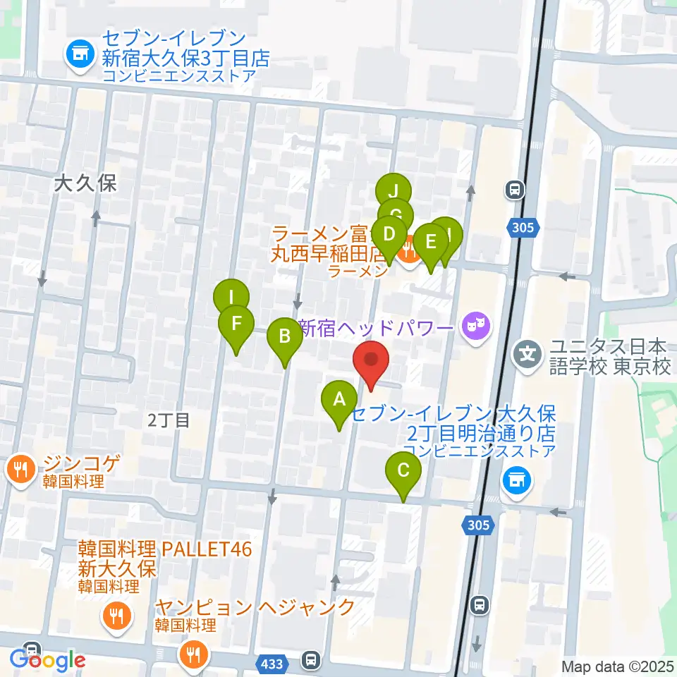 プリメラギター社周辺の駐車場・コインパーキング一覧地図