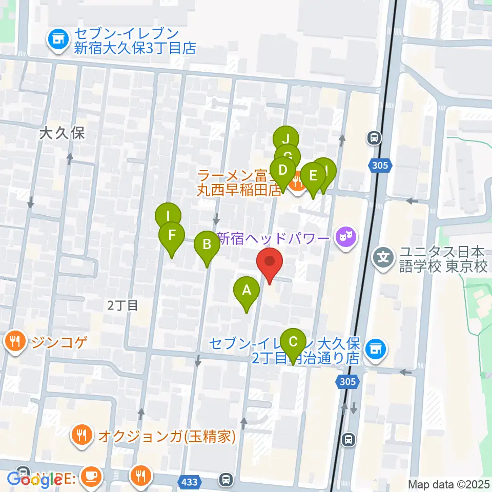 プリメラギター社周辺の駐車場・コインパーキング一覧地図