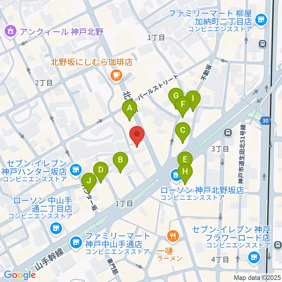 神戸SONE周辺の駐車場・コインパーキング一覧地図