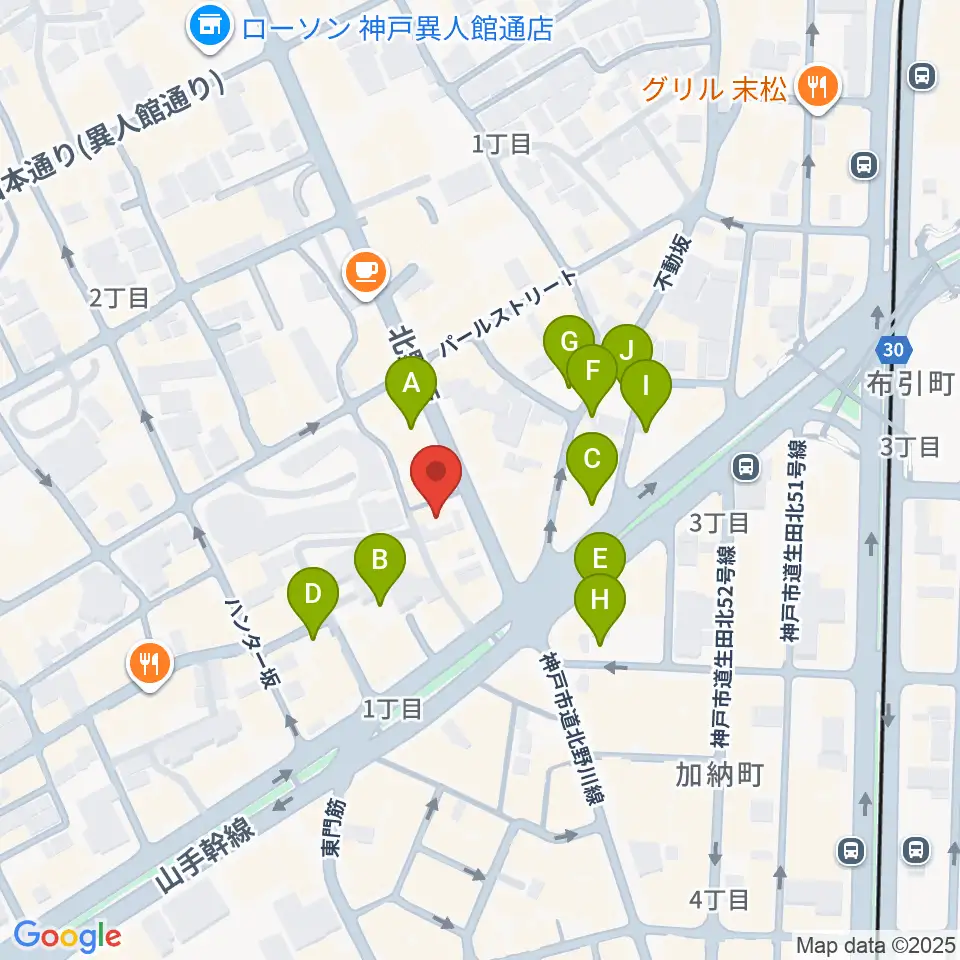 神戸SONE周辺の駐車場・コインパーキング一覧地図