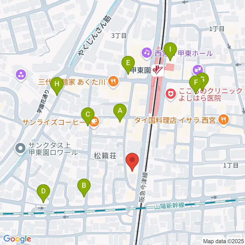 WARP STUDIO周辺の駐車場・コインパーキング一覧地図