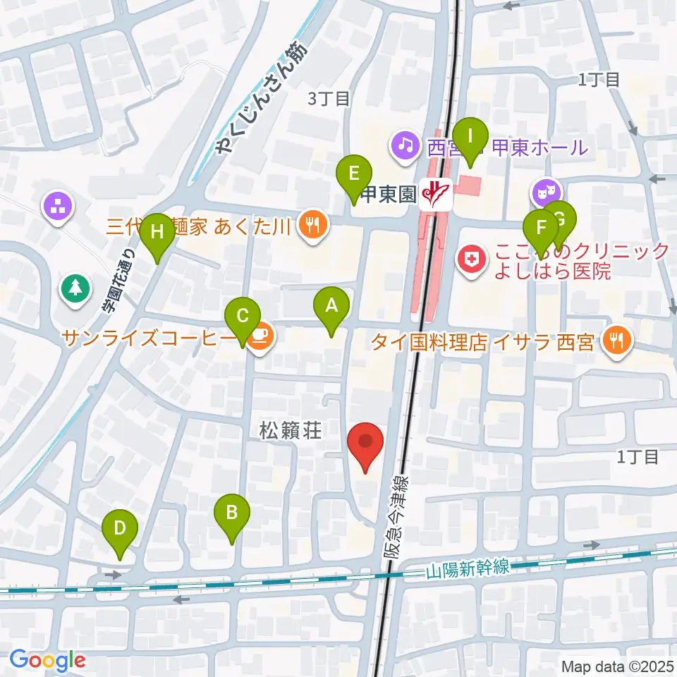 WARP STUDIO周辺の駐車場・コインパーキング一覧地図