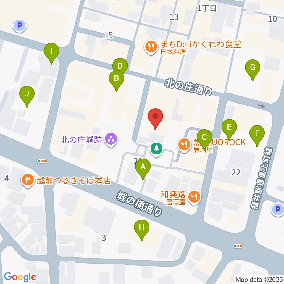 北ノ庄クラシックス周辺の駐車場・コインパーキング一覧地図