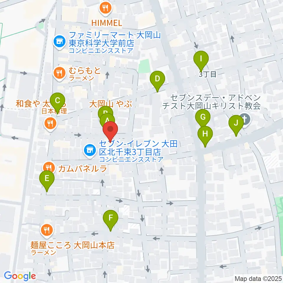 大岡山グッドストックトーキョー周辺の駐車場・コインパーキング一覧地図