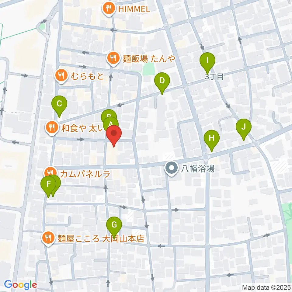 大岡山グッドストックトーキョー周辺の駐車場・コインパーキング一覧地図