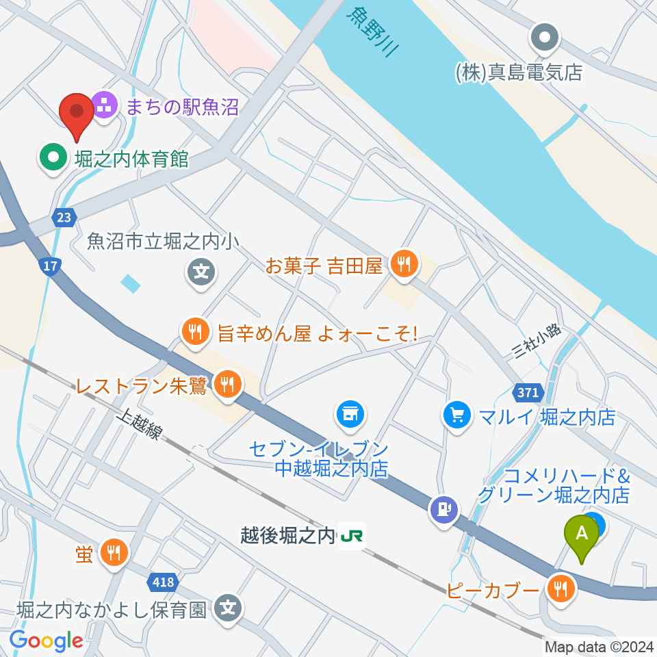 FMうおぬま周辺の駐車場・コインパーキング一覧地図