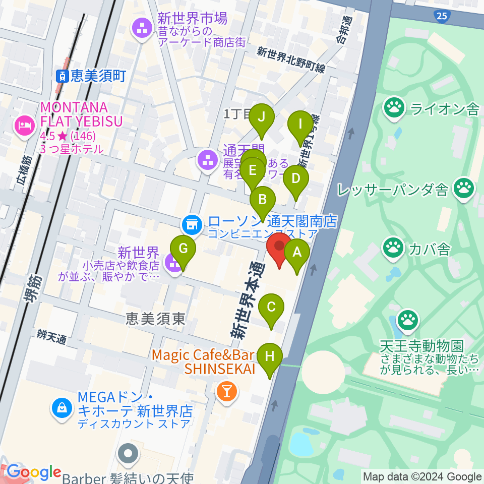 朝日劇場周辺の駐車場・コインパーキング一覧地図