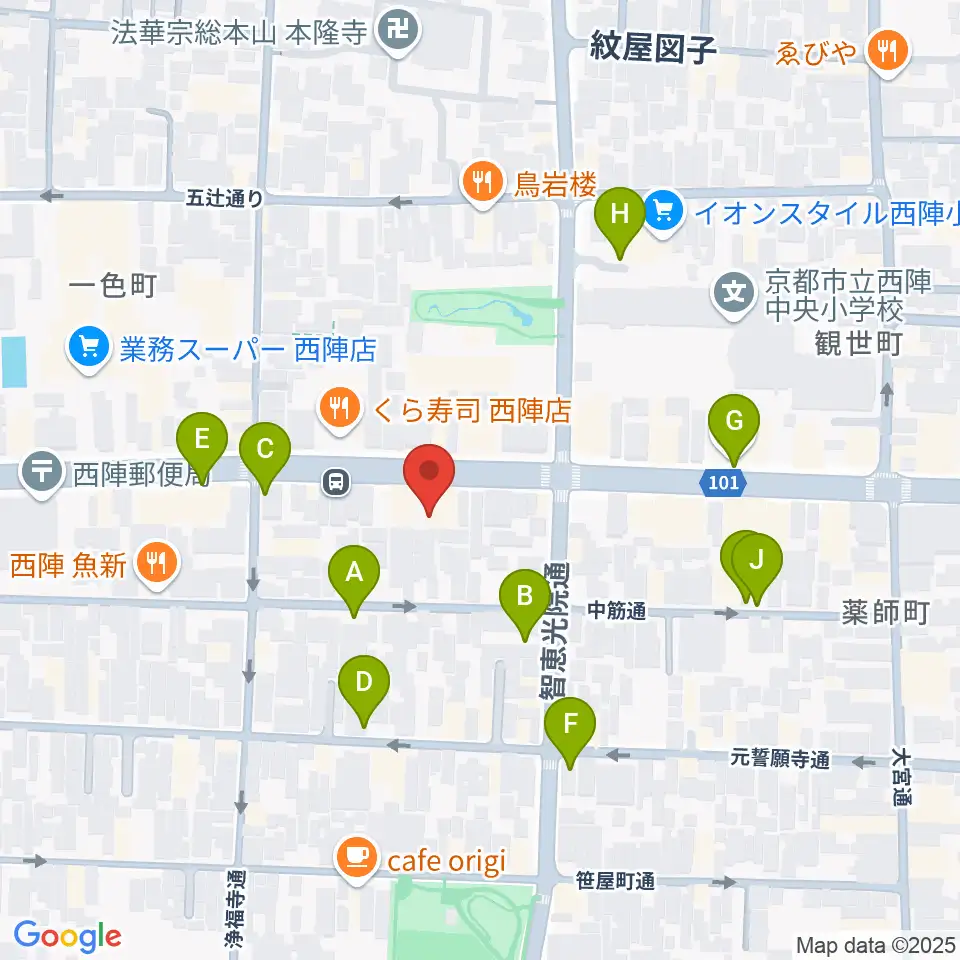 studio INO周辺の駐車場・コインパーキング一覧地図