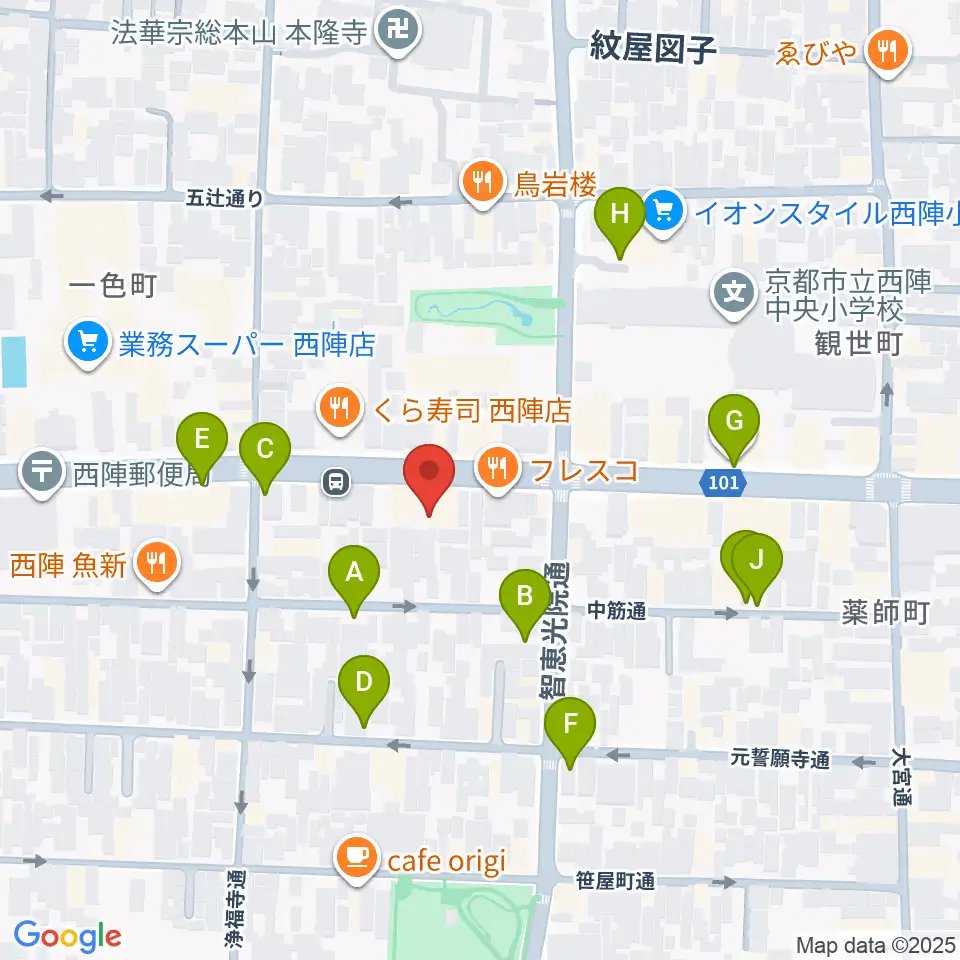 studio INO周辺の駐車場・コインパーキング一覧地図