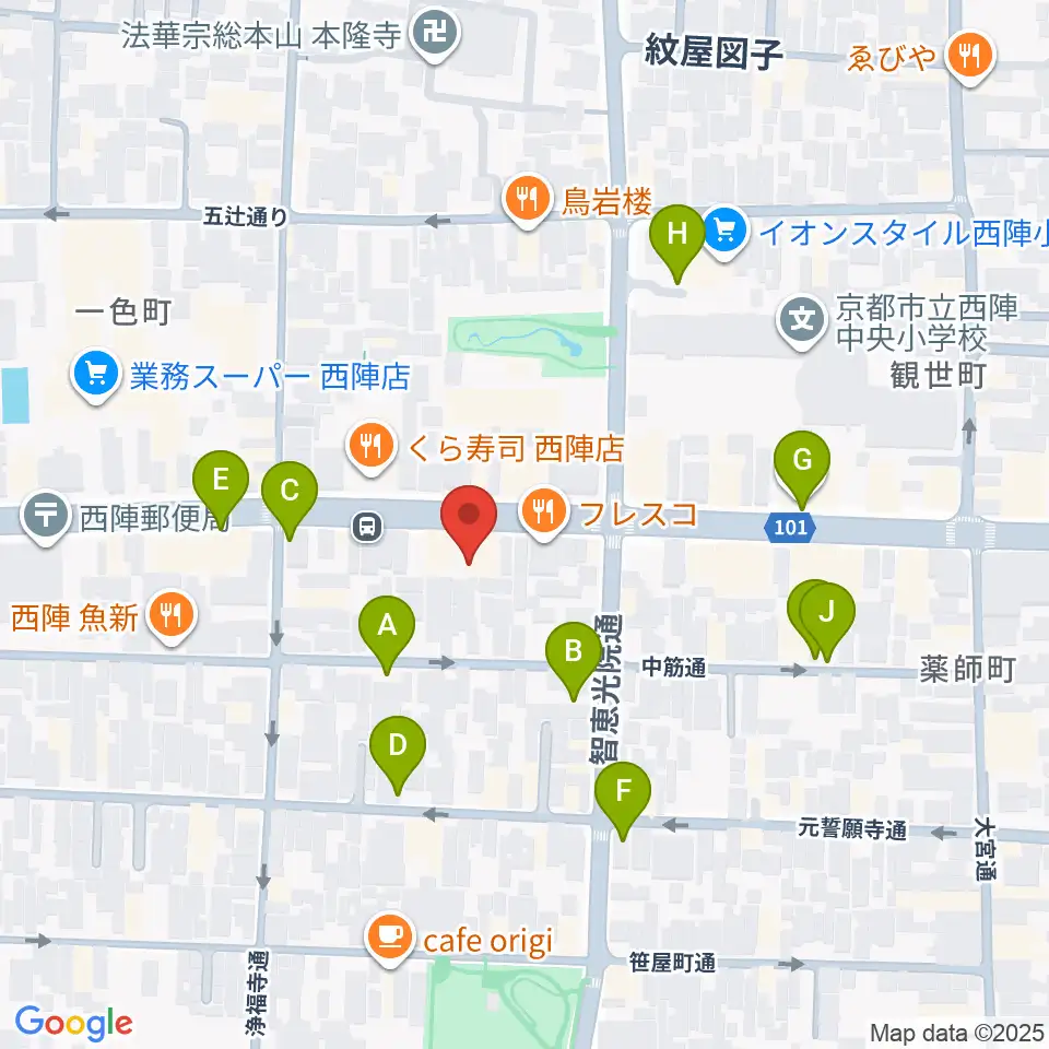 studio INO周辺の駐車場・コインパーキング一覧地図
